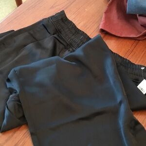 Old Navy Classic Black Wide Leg Pants satin perfect for holidays